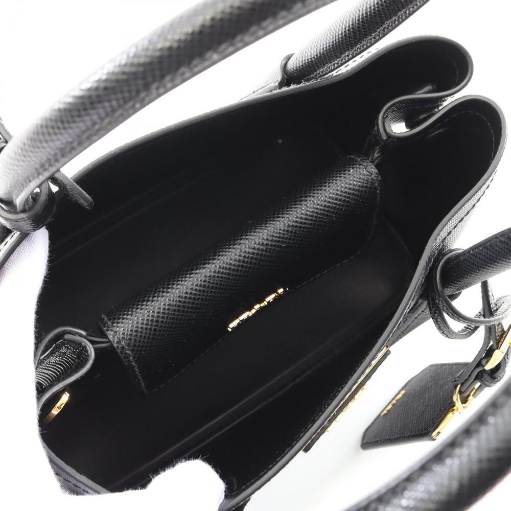 Prada SAFFIANO CUIR Handbag Leather Black - Picture 2 of 5